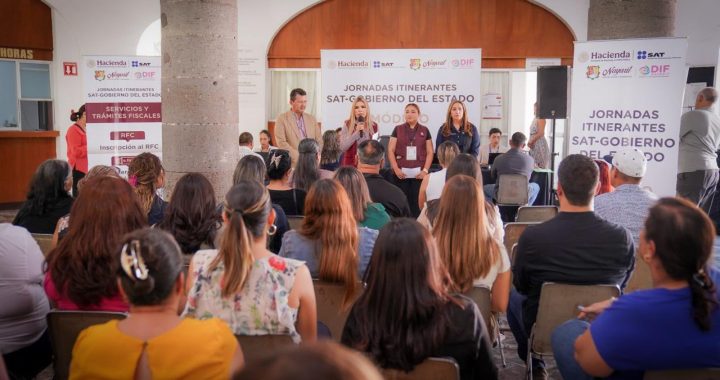 Gobierno de Nayarit acerca servicios fiscales y administrativos con Oficinas Móviles del SAT.