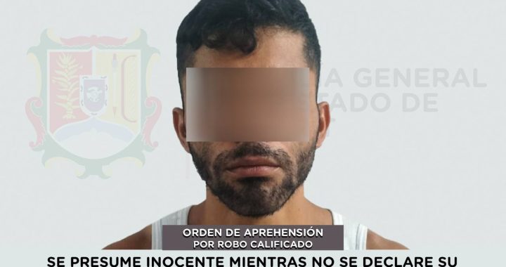 SE LE EJECUTA ORDEN DE APREHENSIÓN POR ROBO CALIFICADO.