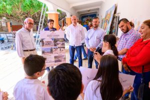 Miguel Ángel Navarro impulsa mejoras integrales para la comunidad escolar de Acaponeta.