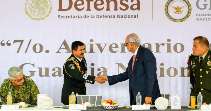 Miguel Ángel Navarro reconoce compromiso y vocación de servicio de la Guardia Nacional.