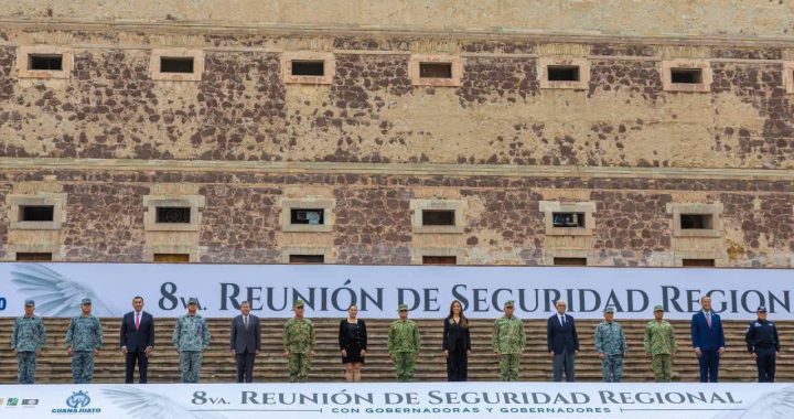 Miguel Ángel Navarro participa en la 8.ª Reunión de Seguridad Regional en Guanajuato.