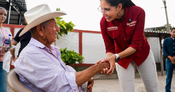 Geraldine Ponce en Bahía de Banderas: seguiremos defendiendo que se priorice a quienes menos tienen.