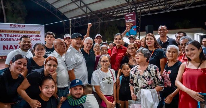 Compostela respalda a Geraldine Ponce en defensa de la Transformación Verdadera rumbo a la gubernatura.