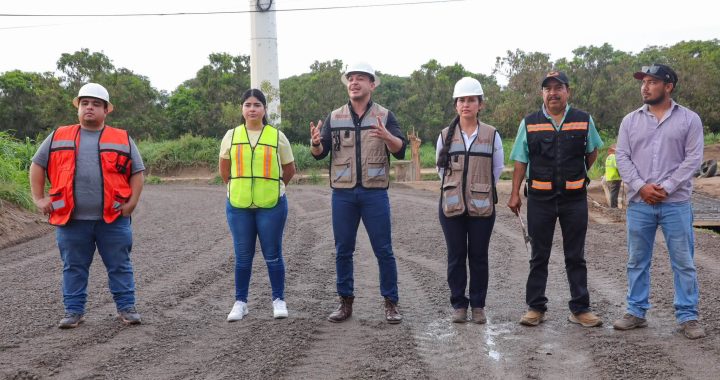 Supervisa Israel Santillán avance de la obra en El Tondoroque.