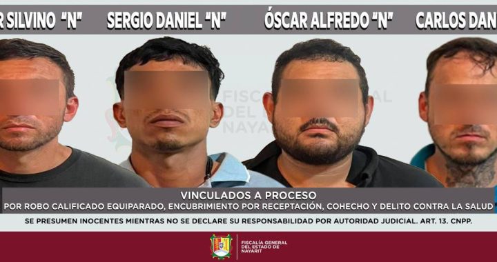 VINCULAN A PROCESO A CUATRO IMPUTADOS POR ROBO EQUIPARADO, ENCUBRIMIENTO, COHECHO Y DELITOS CONTRA LA SALUD.