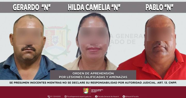 DETENIDOS POR LOS DELITOS DE LESIONES CALIFICADAS Y AMENAZAS.