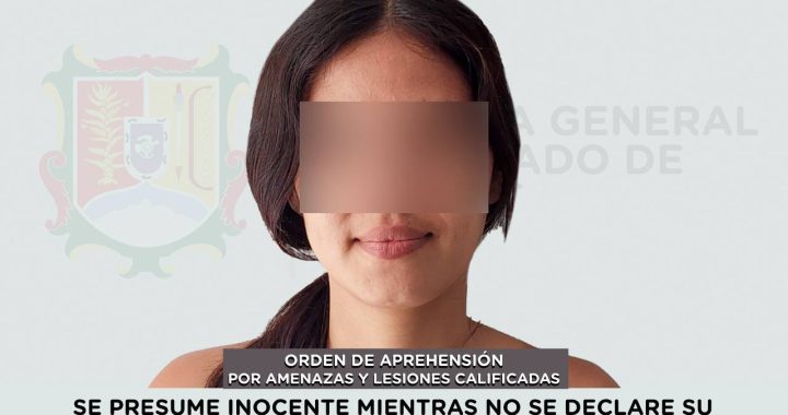 DETENIDA EN AHUACATLÁN POR AMENAZAS Y LESIONES CALIFICADAS.