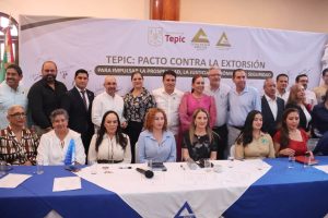Gobierno de Tepic se une al pacto contra la extorsión.