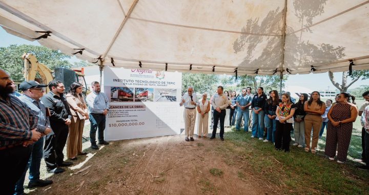 Miguel Ángel Navarro y Beatriz Estrada impulsan nuevo edificio para el Tecnológico de Tepic.