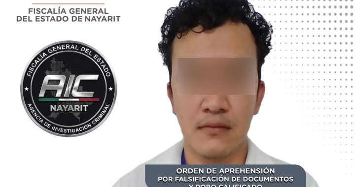 APREHENDIDO POR FALSIFICACIÓN DE DOCUMENTOS Y ROBO CALIFICADO.