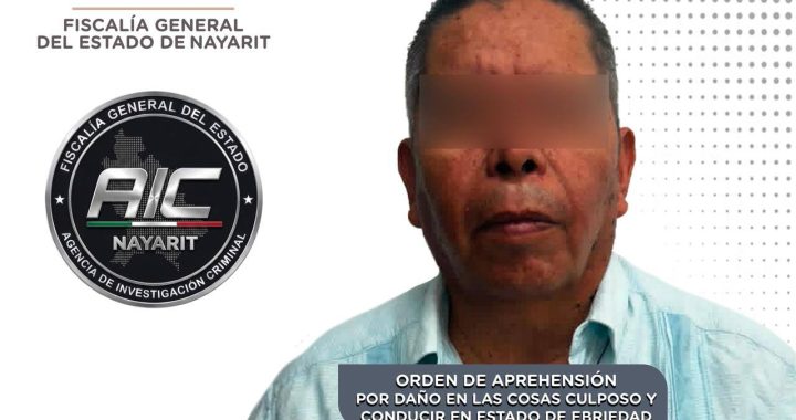 DETENIDO POR DAÑO EN LAS COSAS CULPOSO Y CONDUCIR EN ESTADO DE EBRIEDAD.