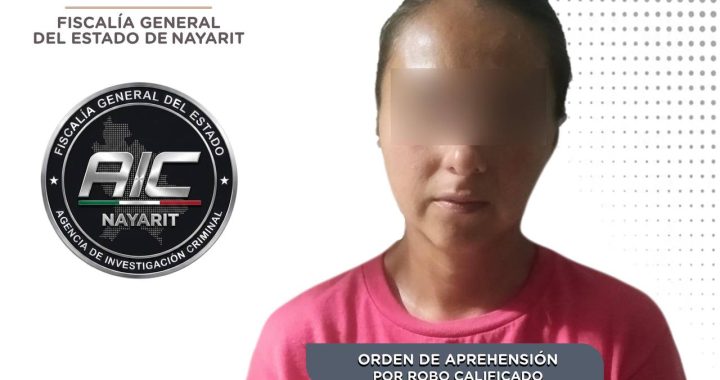 SE CUMPLIMENTA ORDEN DE APREHENSIÓN POR ROBO CALIFICADO.