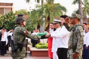 Con honores a la Bandera, Bahía de Banderas conmemora el 216 aniversario de la Independencia de México.