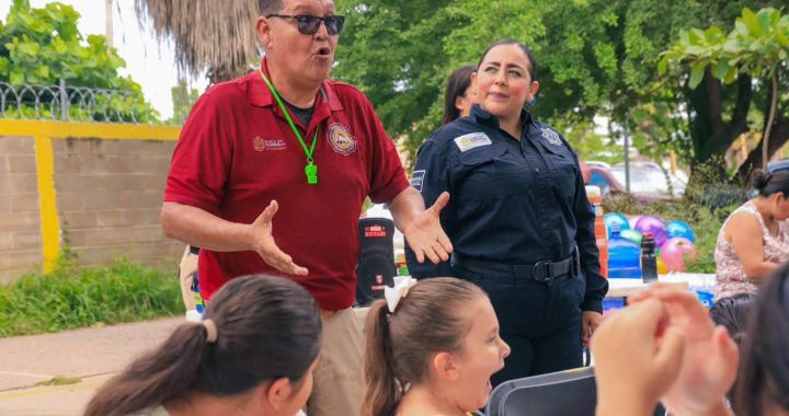 Protección Civil fortalece la cultura de la prevención entre niñas y niños de Bahía de Banderas.